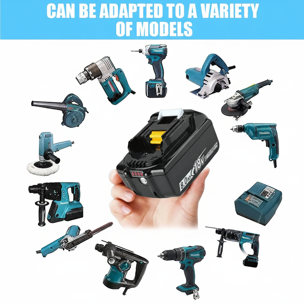 Makita Compatible x2 PowerMax 18V Battery Pack 8ah