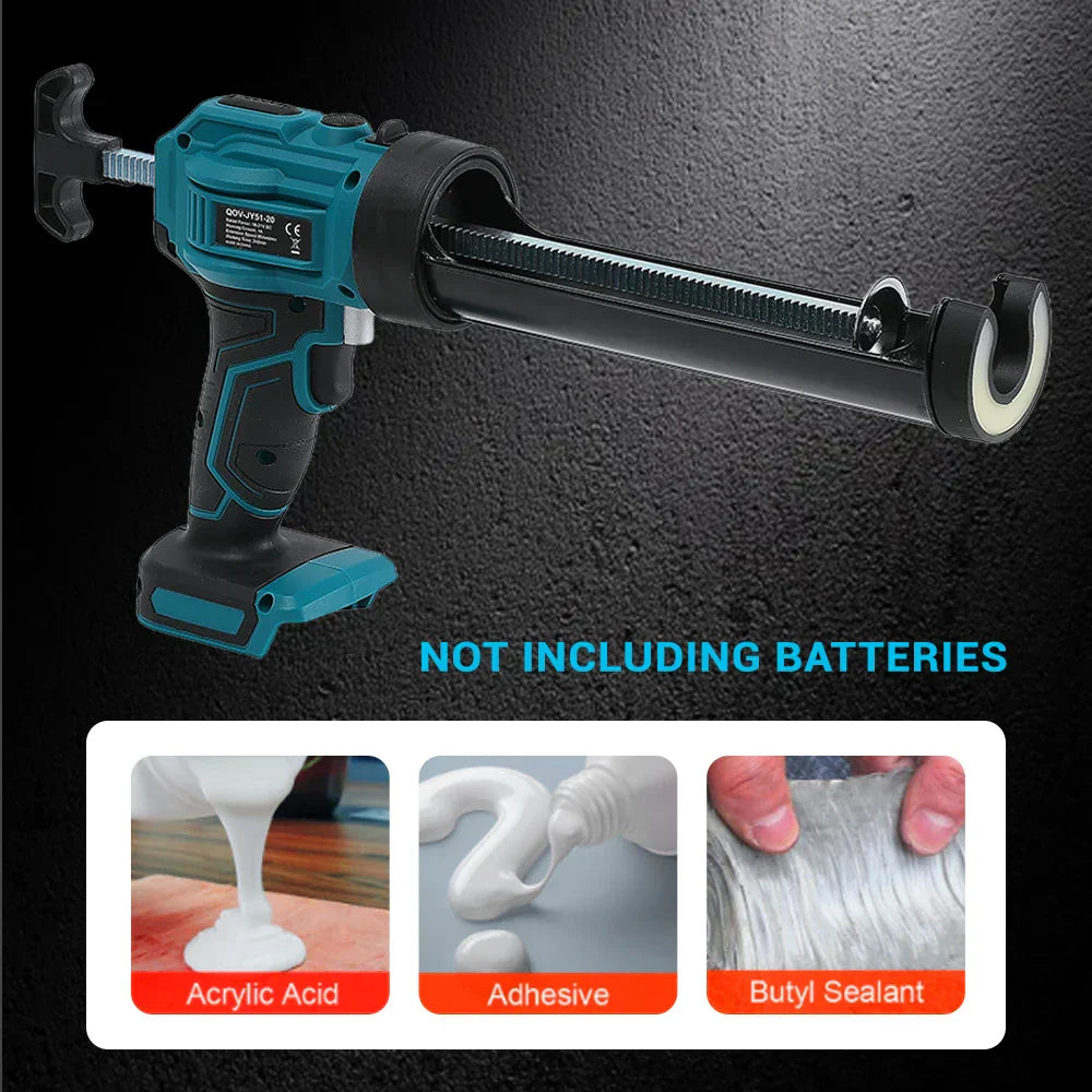 Makita Compatible Cordless Electric Caulking Gun 4-Speed Lithium Battery for Glass & Sealants