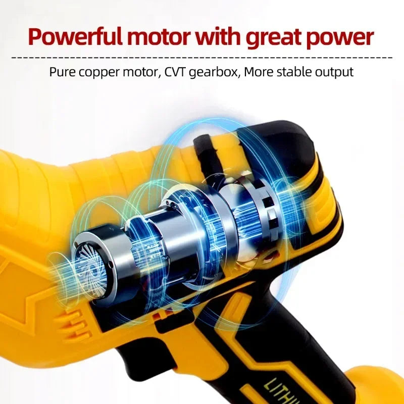Copper motor and gearbox – DeWalt-compatible