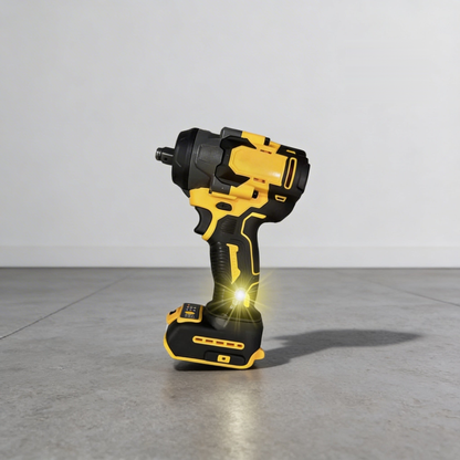 Cordless impact wrench with LED – DeWalt-compatible