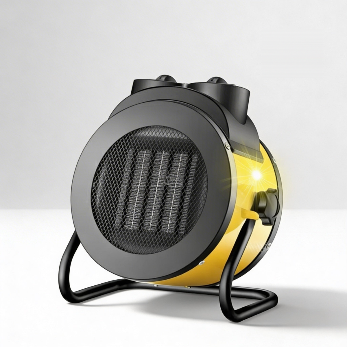 Portable industrial ceramic heater in yellow – Portable Industrial Electric Heater, PTC Ceramic