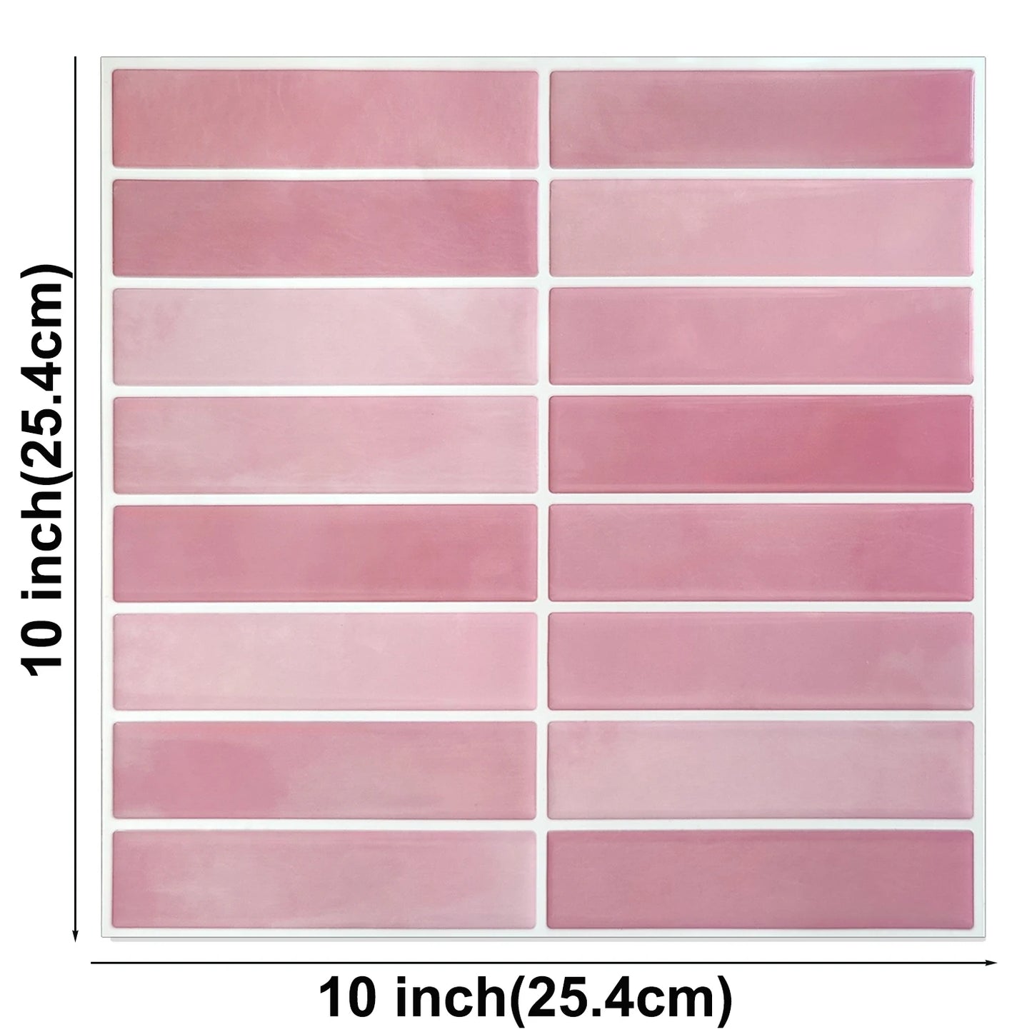 3D Peel-and-Stick PVC Wall Tiles 10-Pack Waterproof for Living Room RV Interior Decor
