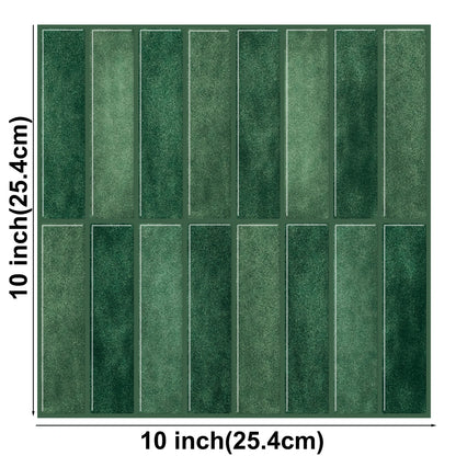 3D Peel-and-Stick PVC Wall Tiles 10-Pack Waterproof for Living Room RV Interior Decor