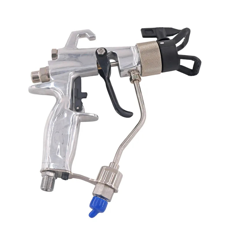 Air-assisted spray gun with blue air cap – Forged Industrial Airless Spray Gun, 3600 PSI