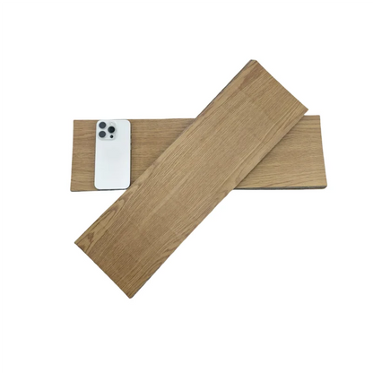 10-Pack Self-Adhesive PVC Floor Stickers 15.75x5.98in Wood Grain Waterproof