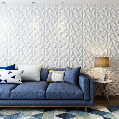3D Textured PVC Wall Panels 12-20 Pack 11.81x11.81in Modern Style