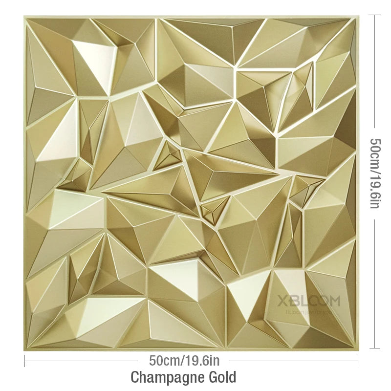 3D Wave Stripe PVC Wall Panel Pack of 4 19.6x19.6in Modern Style