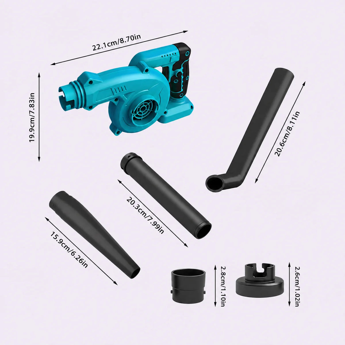 Makita Compatible 2-in-1 Cordless Leaf Blower & Vacuum – Makita-compatible, view 6