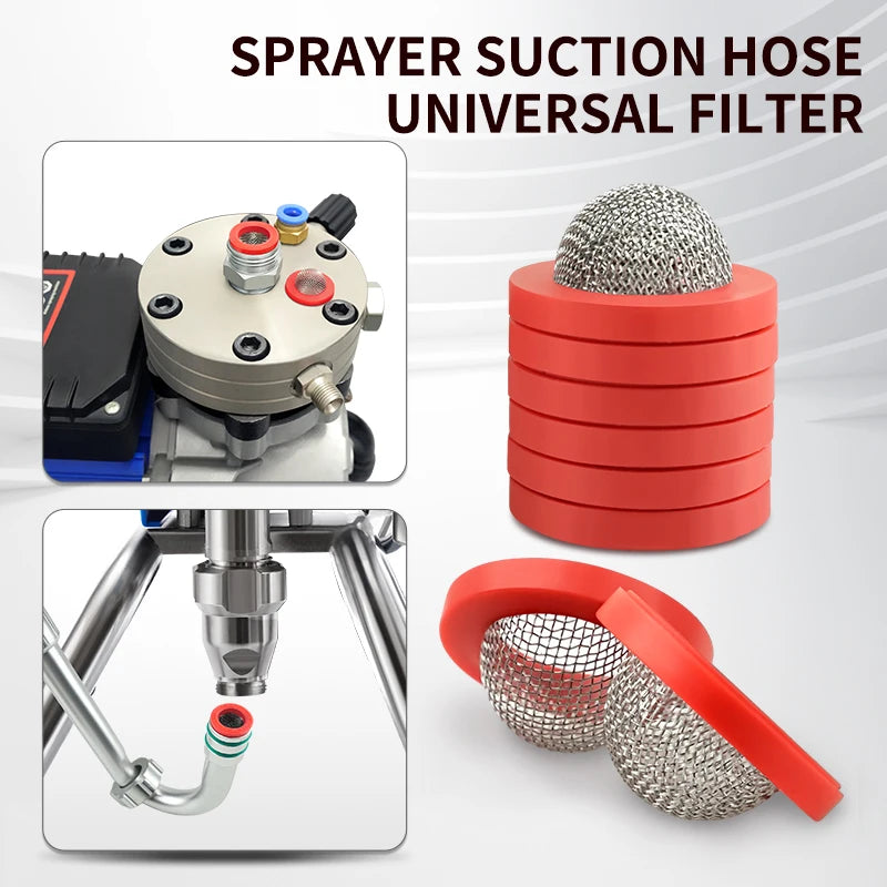 Universal suction hose filter – 60 Mesh Suction Tube Filter for Airless Sprayers