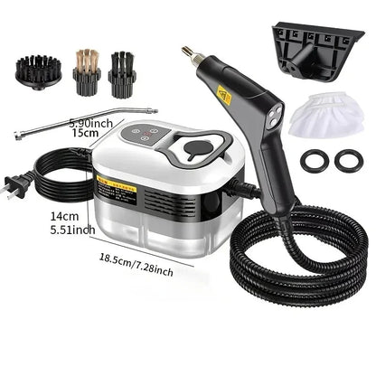 2500W High-Temperature Steam Cleaner 1200ml Tank 6-Level Adjustable for Home Car Kitchen