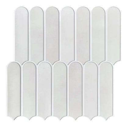 3D Linear Mosaic Peel-and-Stick Wall Panels 10-Pack 9.7sqft Modern Style