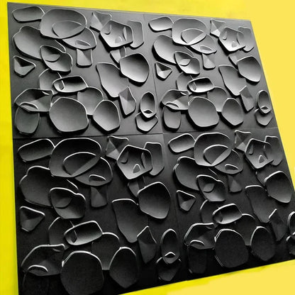 3D Geometric PVC Wall Panel Pack of 12 19.6x19.6in Modern Style