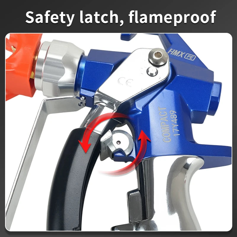 3600 PSI High Pressure Airless Paint Spray Gun with Guard Sensor Light