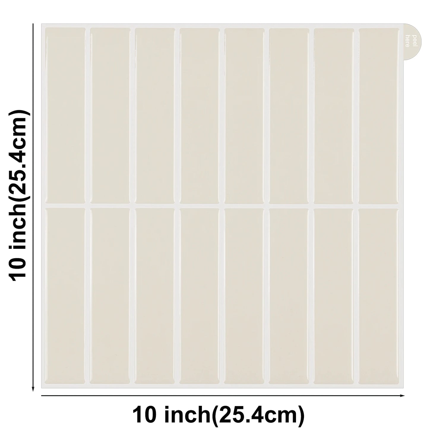 3D Peel-and-Stick PVC Wall Tiles 10-Pack Waterproof for Living Room RV Interior Decor