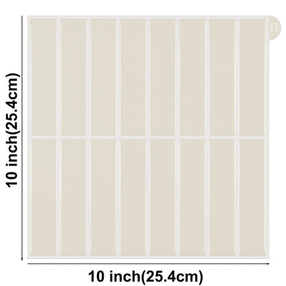 3D Peel-and-Stick PVC Wall Tiles 10-Pack Waterproof for Living Room RV Interior Decor