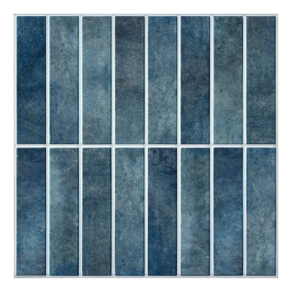3D Linear Mosaic Peel-and-Stick PVC Wall Panels 10-Pack 9.7sqft Modern Style