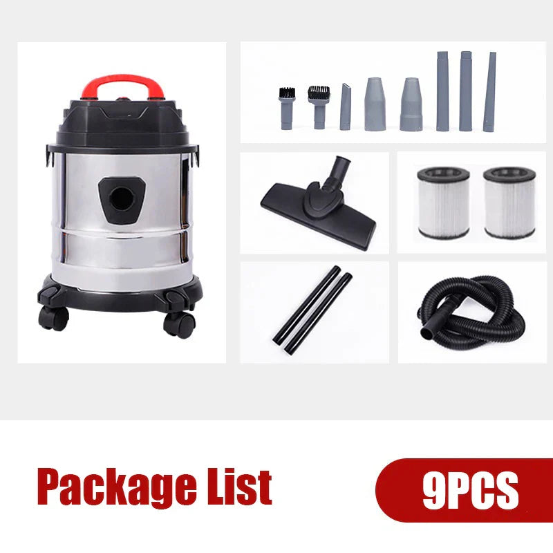Powerful 2000W Wet Dry Bagless Cylinder Vacuum Cleaner