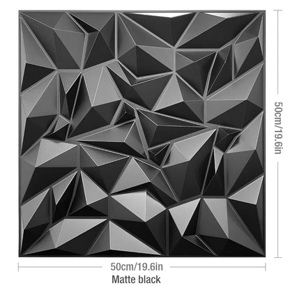 3D Wave Stripe PVC Wall Panel Pack of 4 19.6x19.6in Modern Style
