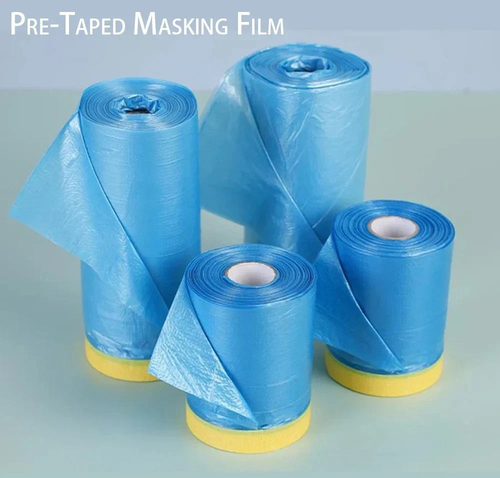 Pre-Taped Masking Film Plastic Sheeting