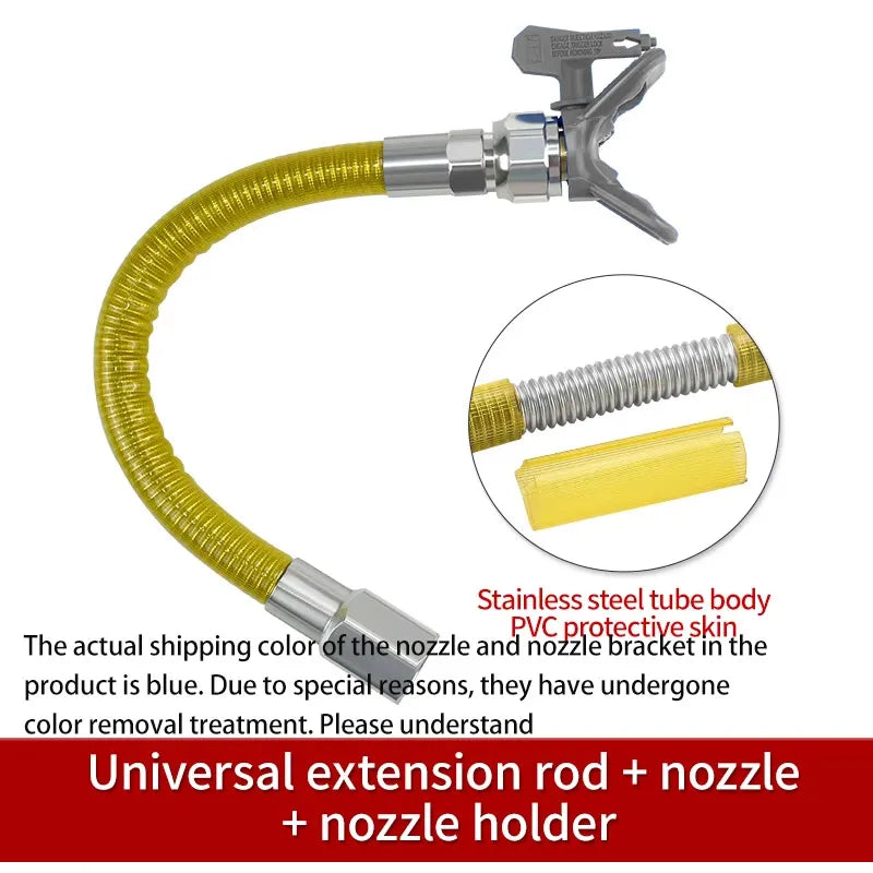 Extension rod with nozzle and holder – Flexible Airless Sprayer Extension Wand
