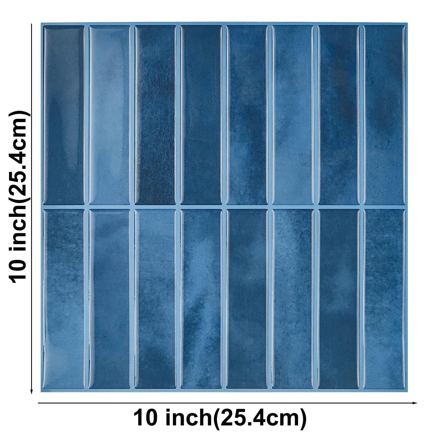3D Peel-and-Stick PVC Wall Tiles 10-Pack Waterproof for Living Room RV Interior Decor