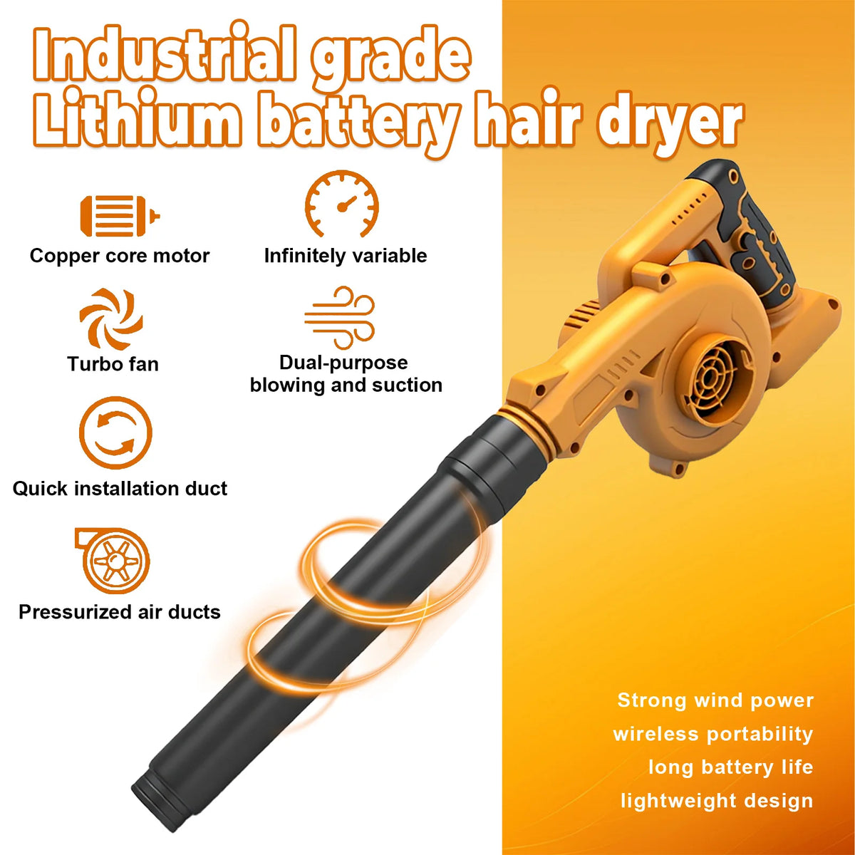 DeWalt Compatible 2-in-1 Cordless Leaf Blower & Vacuum – DeWalt-compatible, view 7