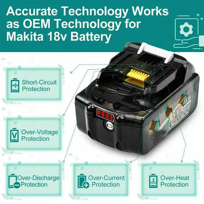 18V Lithium-ion Replacement Battery for Cordless Power Tools