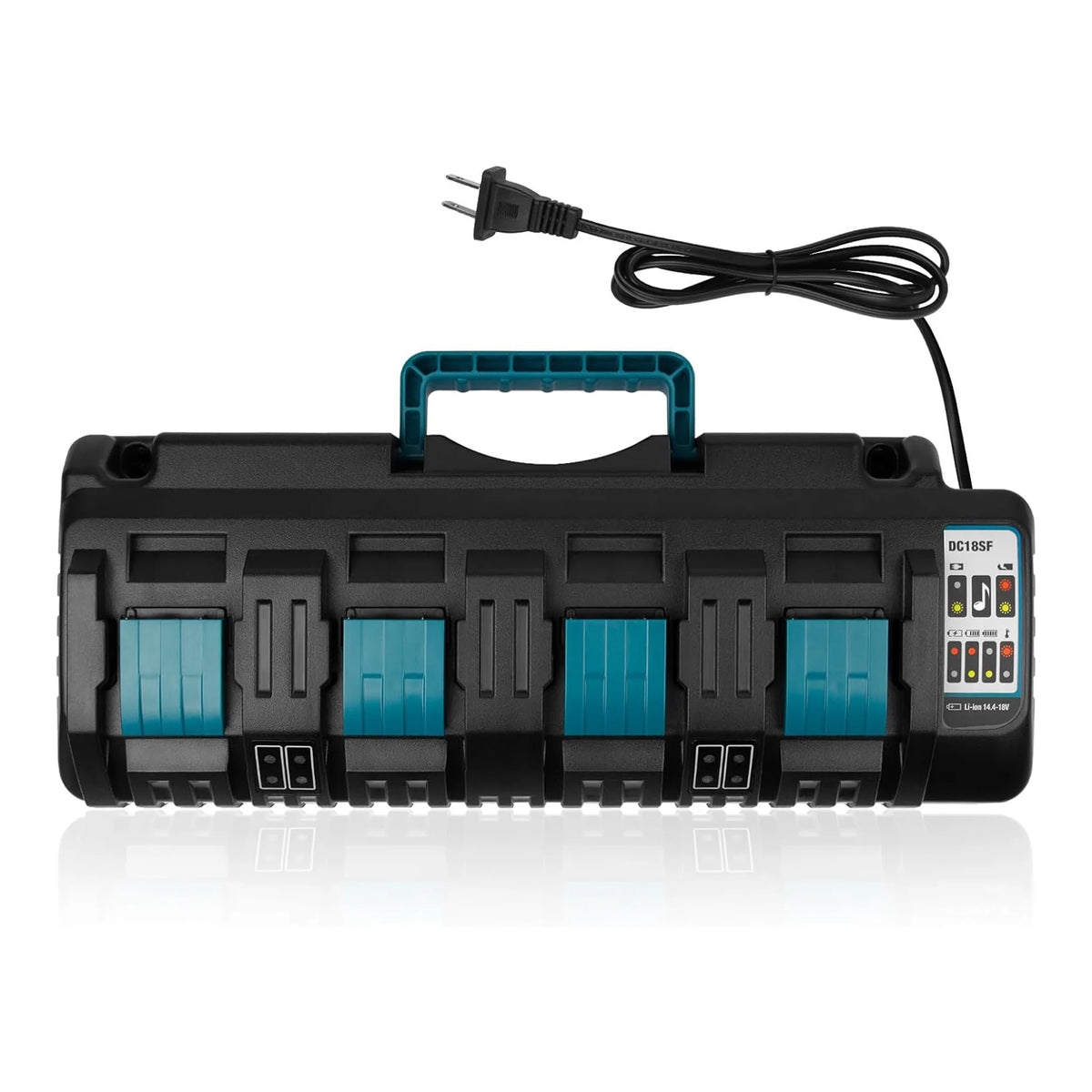 DC18SF 4-Port Li-ion Battery Charger for 14.4V-18V Power Tools