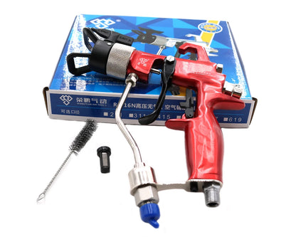 Air-assisted spray gun with box – Forged Industrial Airless Spray Gun, 3600 PSI