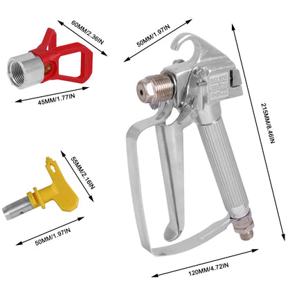 3600 PSI High Pressure Airless Paint Spray Gun with 517 Tip & Nozzle Guard