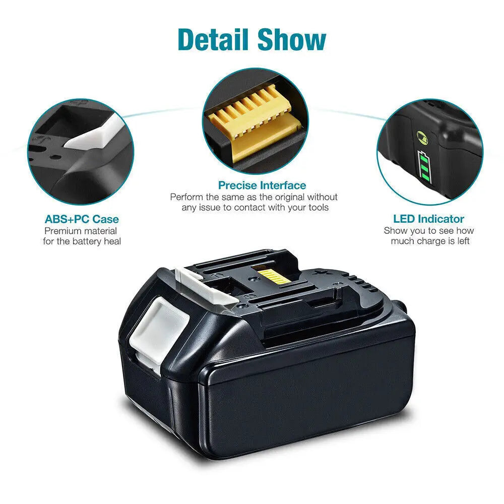 18V Lithium-ion Replacement Battery for Cordless Power Tools