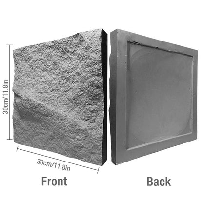 3D Stone Brick PVC Wall Panel Pack of 4 11.8x11.8in Modern Style
