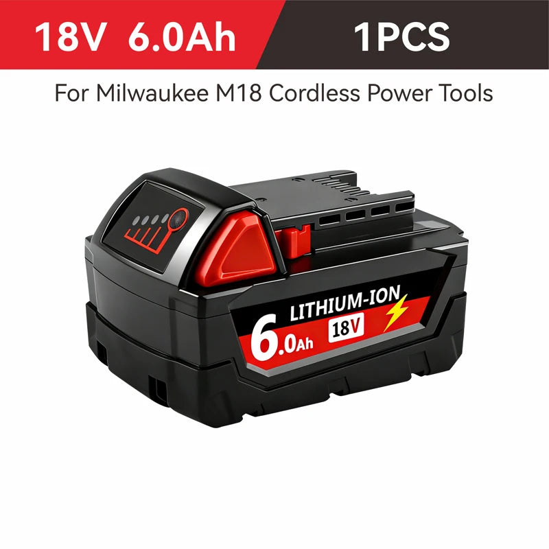 18V Lithium-ion Replacement Battery for M18 Cordless Power Tools