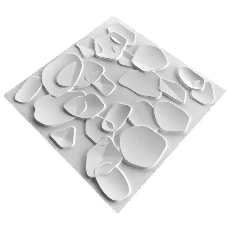 3D Geometric PVC Wall Panel Pack of 12 19.6x19.6in Modern Style
