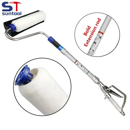 Airless Paint Roller Kit with 30cm Extension for Finish Coats in Furnished Spaces