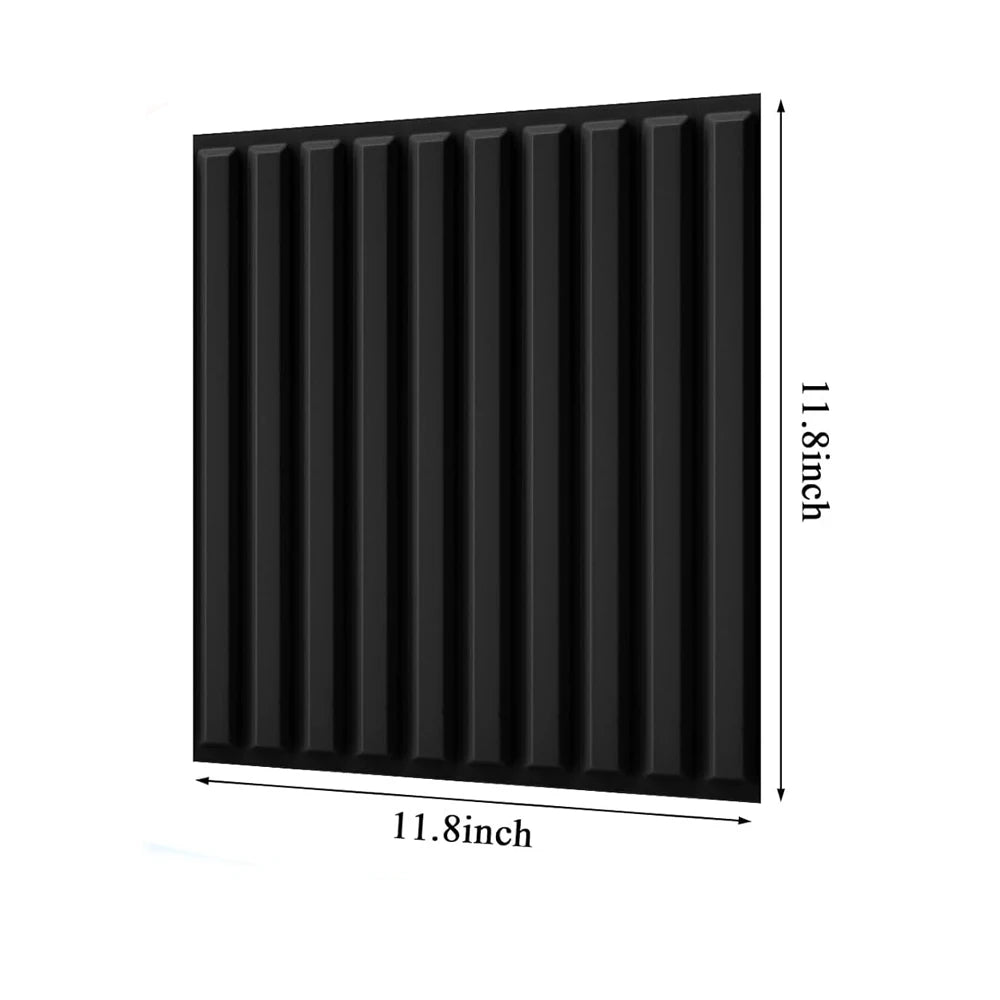 3D PVC Wall Panels 30-Pack 11.8x11.8in Modern Style Fireproof Waterproof