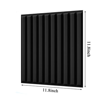 3D PVC Wall Panels 30-Pack 11.8x11.8in Modern Style Fireproof Waterproof