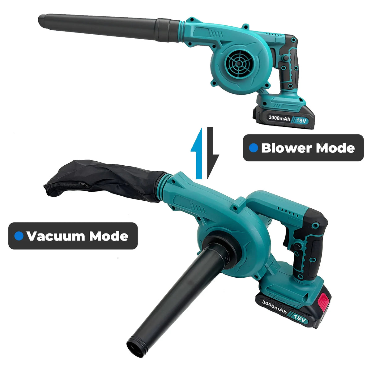Makita Compatible 2-in-1 Cordless Leaf Blower & Vacuum – Makita-compatible, view 7
