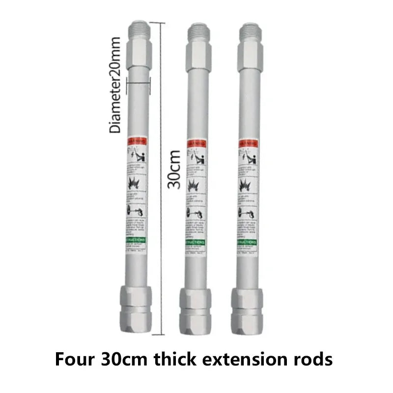 Three 30 cm extension rods – Airless Paint Roller Kit with 30cm Extension