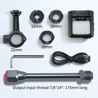 Light kit contents – Airless Spray Gun LED Sensor Light, Rechargeable