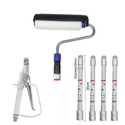 Roller, gun and extension rods – Airless Paint Roller Kit with 30cm Extension
