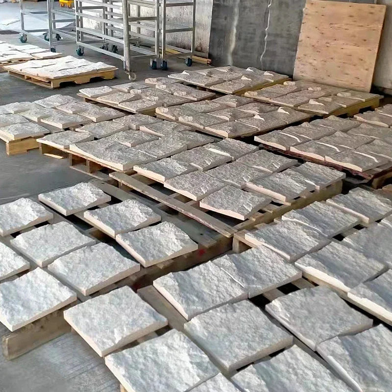 3D Stone Brick PVC Wall Panel Pack of 4 11.8x11.8in Modern Style