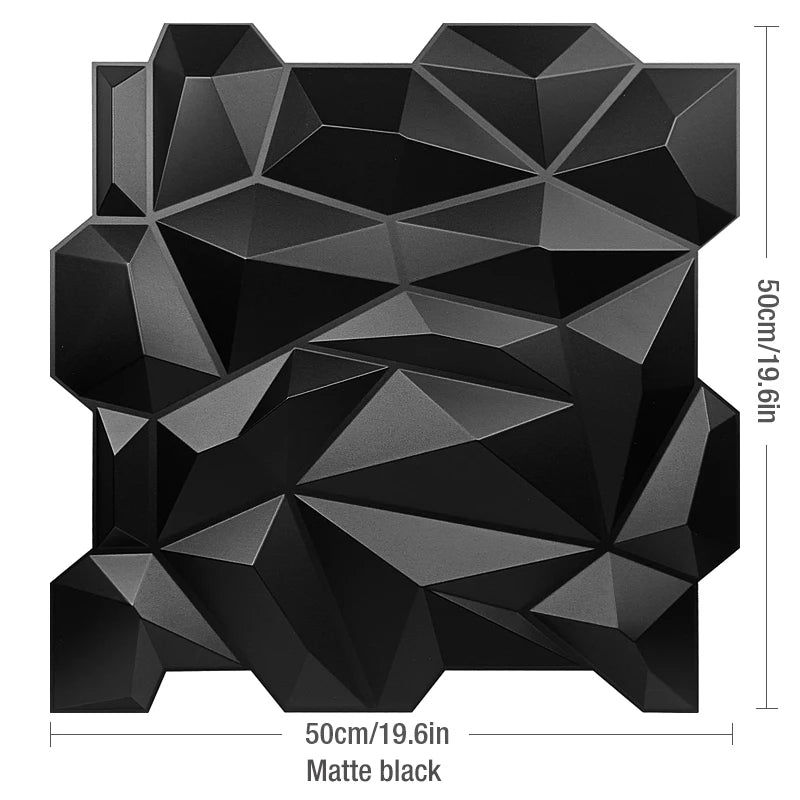 3D Wave Stripe PVC Wall Panel Pack of 4 19.6x19.6in Modern Style