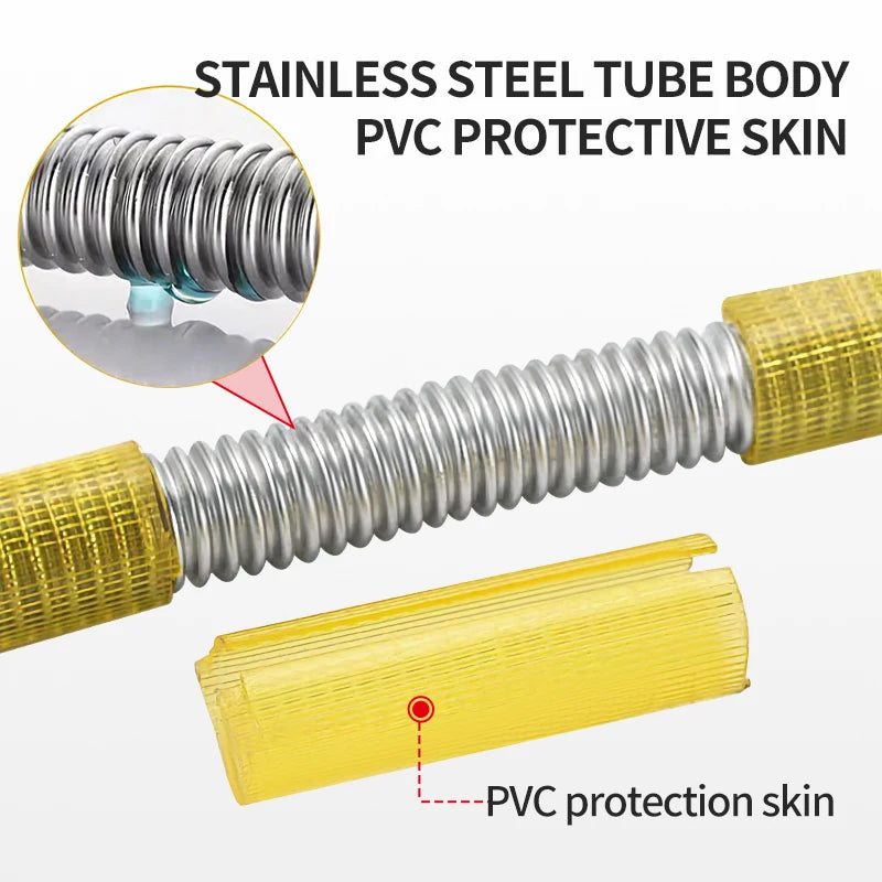 Stainless steel tube with PVC sleeve – Flexible Airless Sprayer Extension Wand