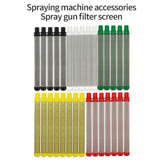 5-Pack Airless Paint Spray Gun Filters 30-200 Mesh Stainless Steel Reduces Nozzle Clogging