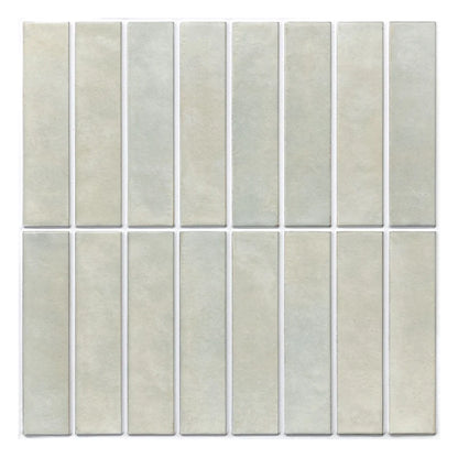 3D Linear Mosaic Peel-and-Stick PVC Wall Panels 10-Pack 9.7sqft Modern Style