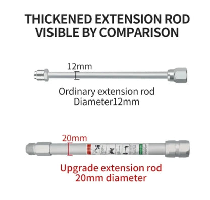 20 mm extension rod compared with 12 mm – Airless Paint Roller Kit with 30cm Extension