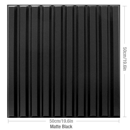 3D Geometric PVC Wall Panel Pack of 12 19.6x19.6in Modern Style