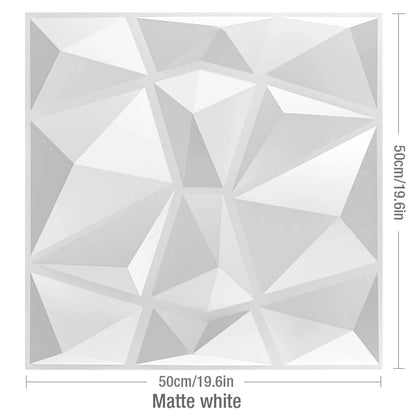 3D Wave Stripe PVC Wall Panel Pack of 4 19.6x19.6in Modern Style