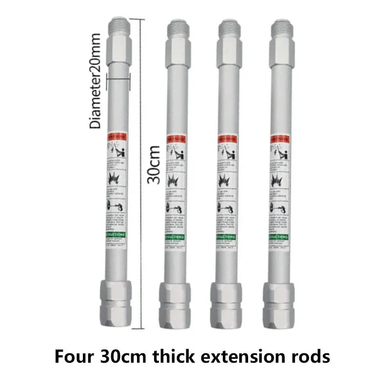 Four 30 cm extension rods – Airless Paint Roller Kit with 30cm Extension